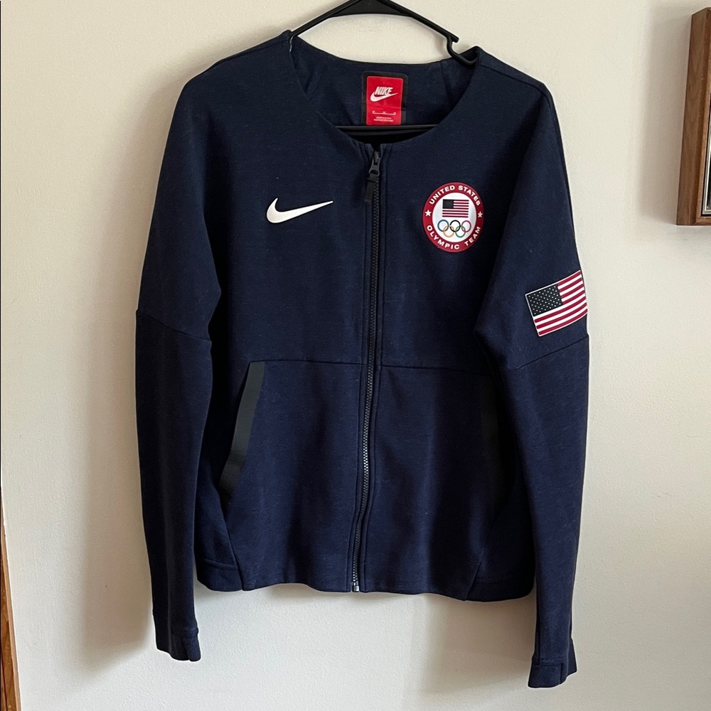 Nike Dark Blue Jacket With Olympic Patch - image 1